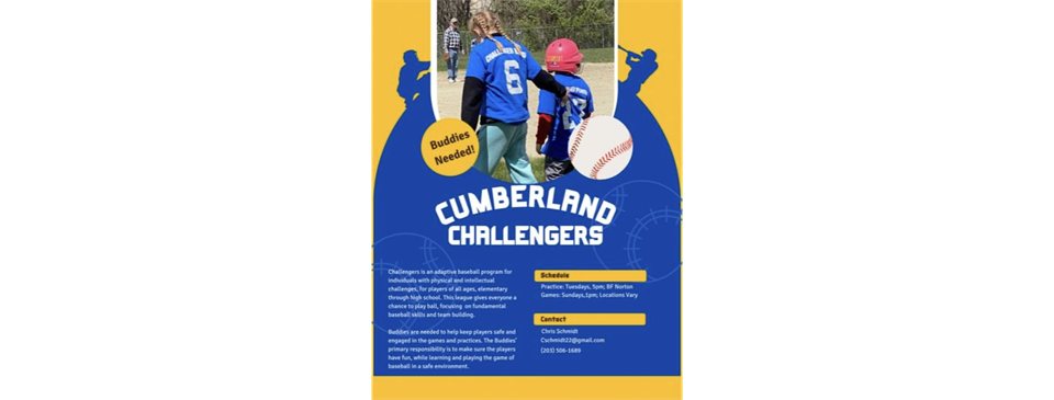 Cumberland Challengers - Buddies Needed!